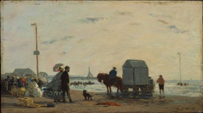 Trouvillen rannalla tekijältä Eugene Louis Boudin