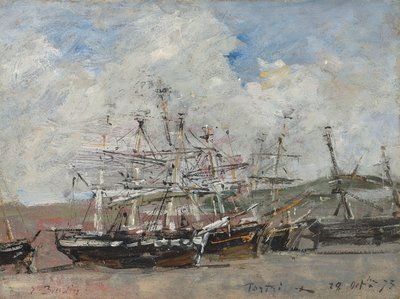 Portrieux. Satama laskuveden aikaan tekijältä Eugene Louis Boudin
