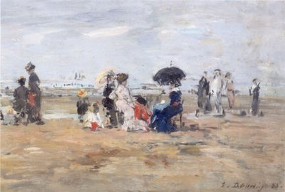 Trouville, Rantakohtaus tekijältä Eugene Louis Boudin