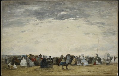Lomailijat Trouvillen rannalla tekijältä Eugene Louis Boudin