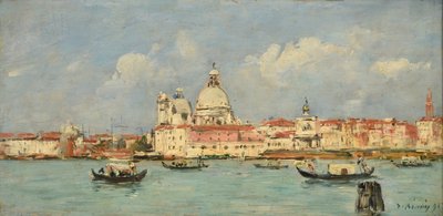 Venetsia. Tulli ja Notre-Dame-de-la-Salute tekijältä Eugene Louis Boudin