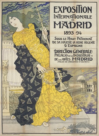 Näyttely Internationale de Madrid tekijältä Eugene Grasset