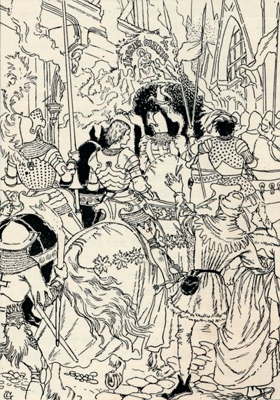 Jeanne DArc Orleansissa vuonna 1895 tekijältä Eugene Grasset