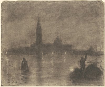 Ilta, San Giorgio Maggiore, Venetsia tekijältä Eugène Vail