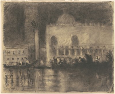 Venetsian muisto: Palazzo Ducale ja Piazzetta tekijältä Eugène Vail