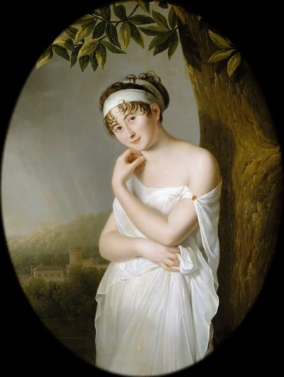 Madame Récamierin muotokuva, syntynyt Julie Bernard 1777-1849 tekijältä Eulalie Morin