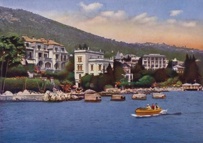 Opatija, nykyään Opatija Kroatiassa: huviloita satamasta katsottuna, Sanatorio Dr Horvat ja muita (kuva) tekijältä European Photographer