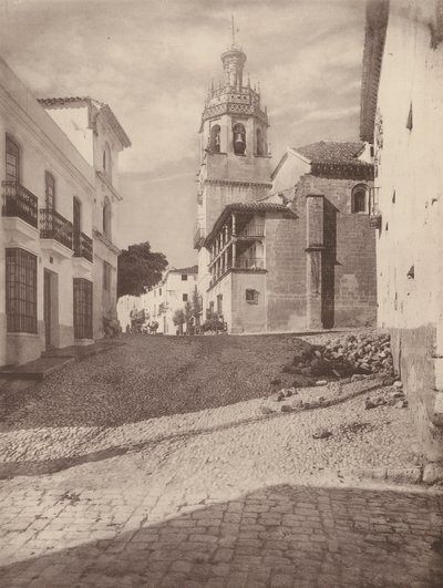 Eglise Santa Maria la Mayor, A Ronda (s/w valokuva) tekijältä European Photographer