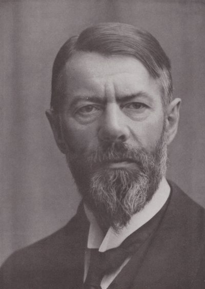 Max Weber, saksalainen historioitsija ja taloustieteilijä (s/w-kuva) tekijältä European Photographer