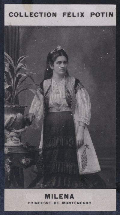Milena, Montenegron prinsessa (1847) (valkoinen kuva) tekijältä European Photographer