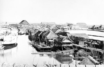 Native Houses, Saigon, noin 1870-luku tekijältä European Photographer