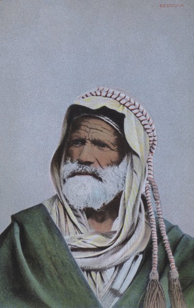 Beduiinimiehen muotokuva, Pohjois-Afrikka (värillinen kuva) tekijältä European Photographer