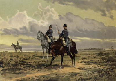 Ratsuväen etumatka (chromolitho) tekijältä European School