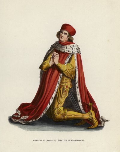 Albrecht III, Akhilleus, Brandenburgin vaaliruhtinas (värillinen kaiverrus) tekijältä European School