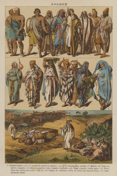 Arabes (väri litho) tekijältä European School