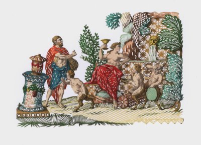 Bacchus ja Ariadne (värillinen kaiverrus) tekijältä European School