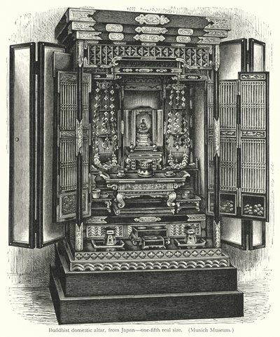Buddhalainen kotialttari, Japanista (kaiverrus) tekijältä European School