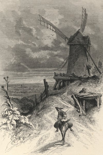 Butte Montmartre 1700-luvulla (kaiverrus) tekijältä European School
