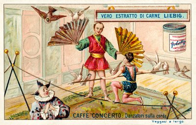 Caffe-konsertto: köysitanssijat (chromolitho) tekijältä European School