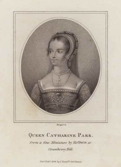 Catherine Parr, kuningas Henry VIII:n kuudes vaimo (kaiverrus) tekijältä European School