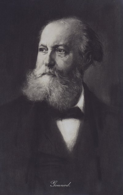 Charles Gounod, ranskalainen pianisti ja säveltäjä (litho) tekijältä European School