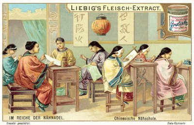 Kiinalainen käsityökoulu (chromolitho) tekijältä European School