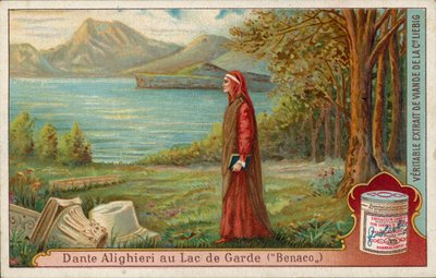 Dante Gardajärvellä (chromolitho) tekijältä European School