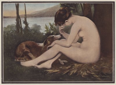 Kaiku, joka suree Narcissuksen hylkäämistä (väri litho) tekijältä European School