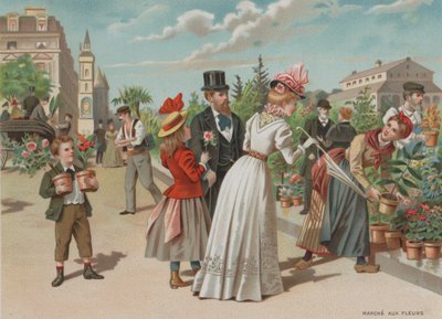 Kukkatori (chromolitho) tekijältä European School