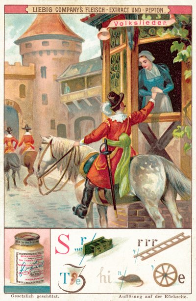 kansanlaulu (chromolitho) tekijältä European School