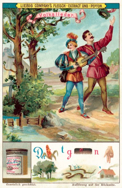 kansanlaulu (chromolitho) tekijältä European School