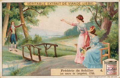Friedrich Schiller, Liebig-kortti, 1900-luvun alku (kromo) tekijältä European School