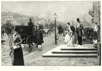 Going to the Ball, maalaus G Marx (litho) tekijältä European School