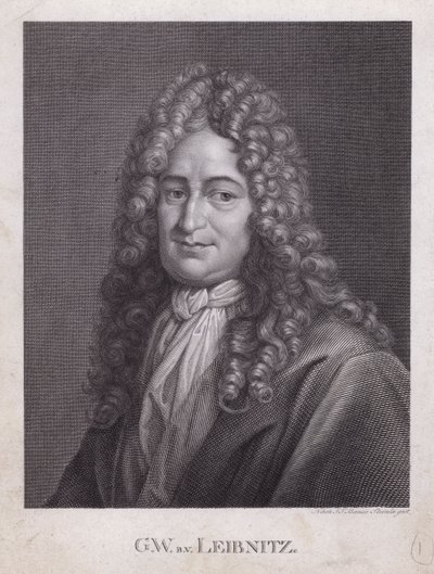 Gottfried Wilhelm Leibniz, saksalainen filosofi, matemaatikko ja polymaatti (kaiverrus) tekijältä European School