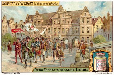 Vihreä portti, Danzig (chromolitho) tekijältä European School