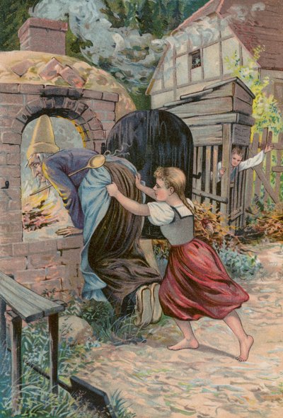 Grimmin tarinat: Hansel ja Grethel (chromolitho): Hansel ja Grethel (chromolitho) tekijältä European School