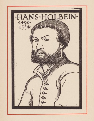 Hans Holbein nuorempi, saksalainen taiteilija (litografia) tekijältä European School
