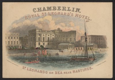 Hotel Trade Card (värillinen kaiverrus) tekijältä European School
