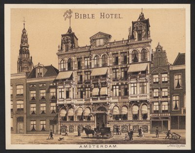 Hotel Trade Card (värillinen kaiverrus) tekijältä European School