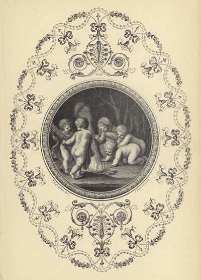Kuvitus Michael Angelo Pergolesin Book of Ornaments (kaiverrus) tekijältä European School