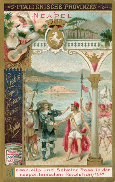 Italian maakunnat, Liebig-kortti, 1900-luvun alku (kromo) tekijältä European School