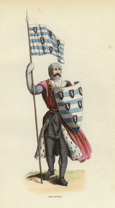 John Sitsylt (värillinen kaiverrus) tekijältä European School