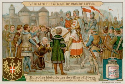 Kuningas Rudolf I saapuu Wieniin vuonna 1276 tekijältä European School
