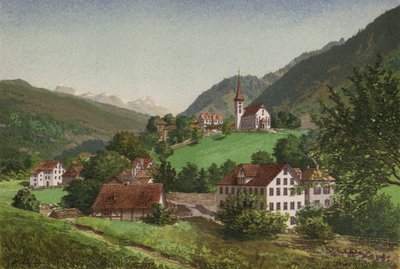 Luzernjärvi: Burglen (väri litho) tekijältä European School