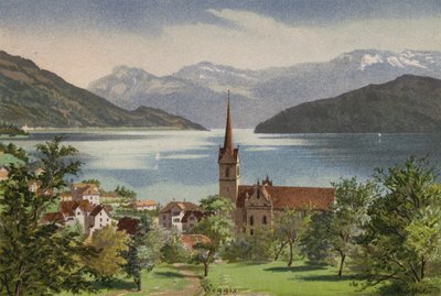 Luzernjärvi: Weggis (väri litho) tekijältä European School