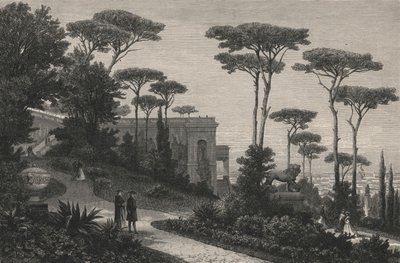 Le Monte-Pincio A Rome (kaiverrus) tekijältä European School