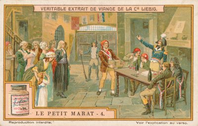 Le Petit Marat, Liebig-kortti, 1900-luvun alku (kromo) tekijältä European School