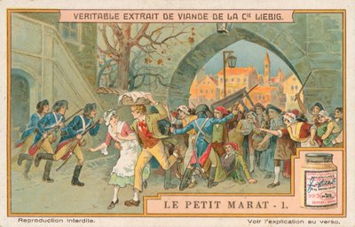 Le Petit Marat, Liebig-kortti, 1900-luvun alku (kromo) tekijältä European School