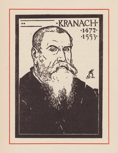Lucas Cranach vanhempi, saksalainen renessanssitaiteilija (litografia) tekijältä European School
