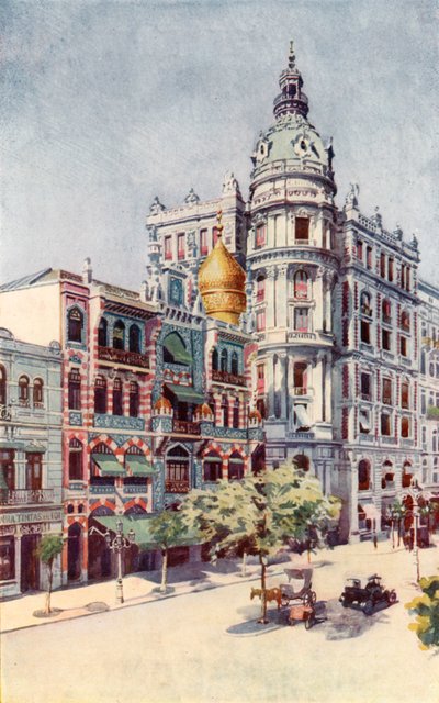 Maurien rakennus ja Guinlen toimistot, Avenida Rio Branco (värilitro). tekijältä European School